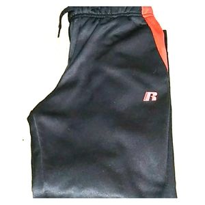 Red and black Russell joggers